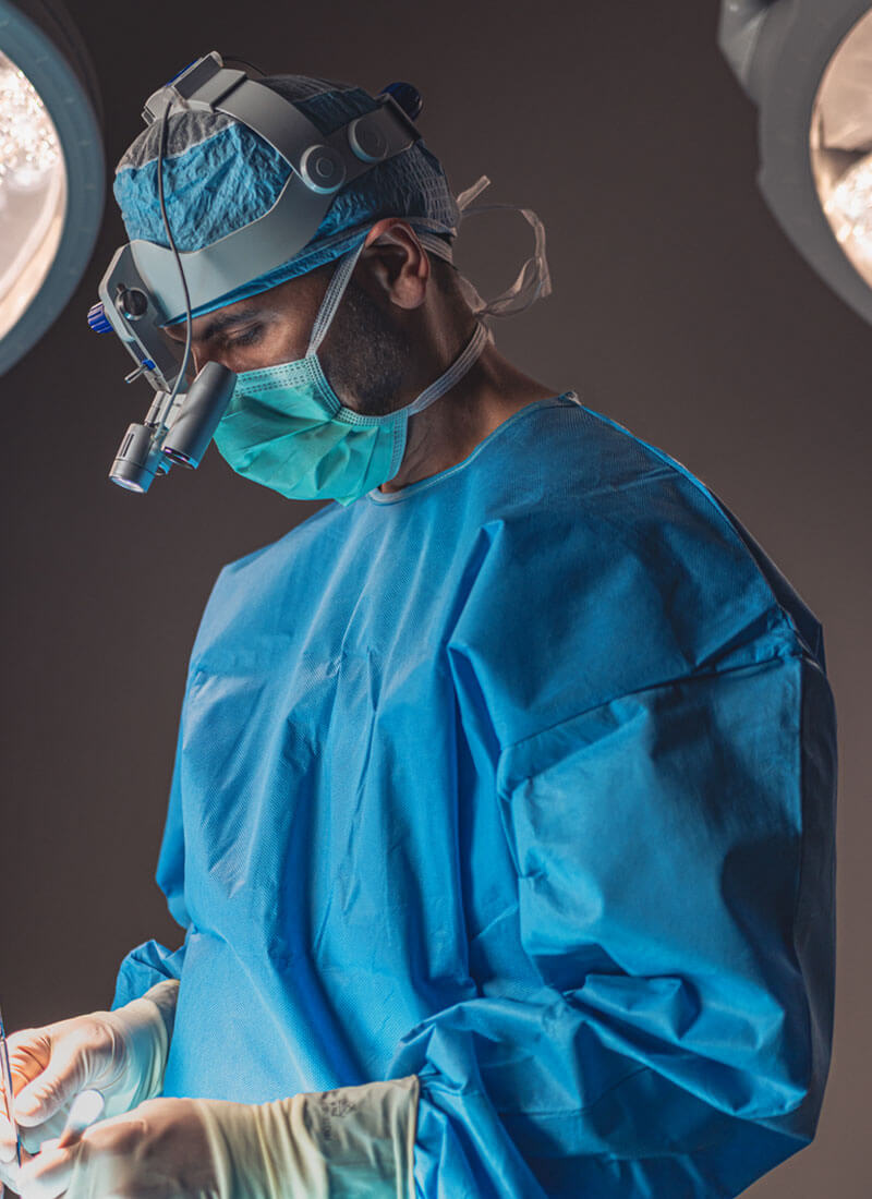 Dr. Urias in surgery